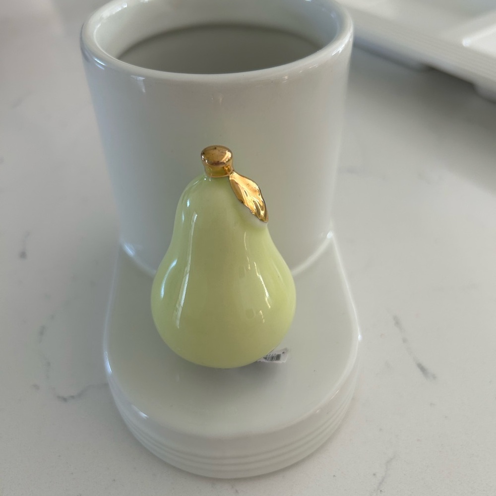 Nora Fleming Decor with Gold Accent